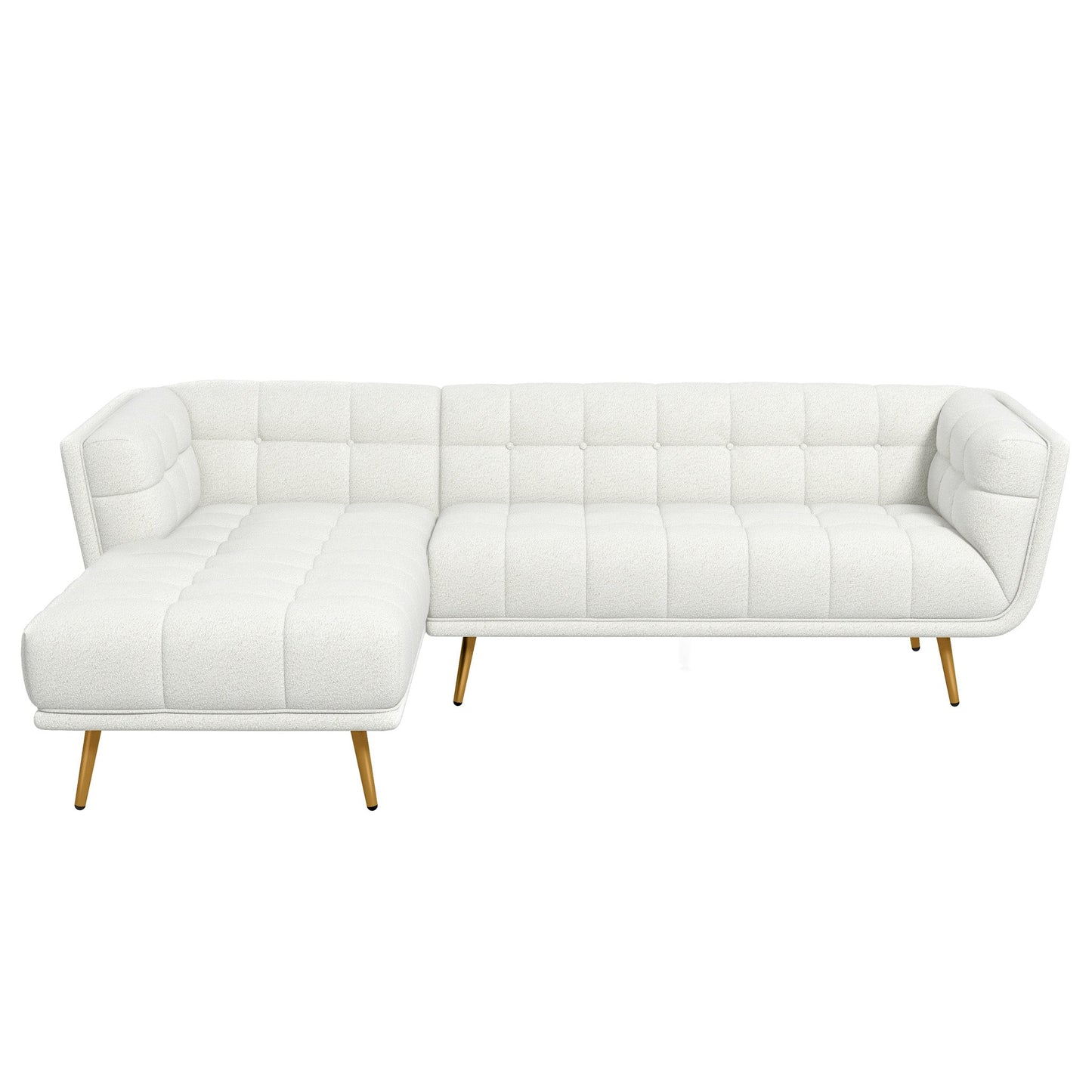 Addison Left-Facing Boucle Sectional Sofa