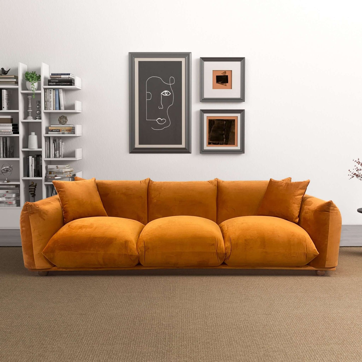 Calla Velvet Sofa