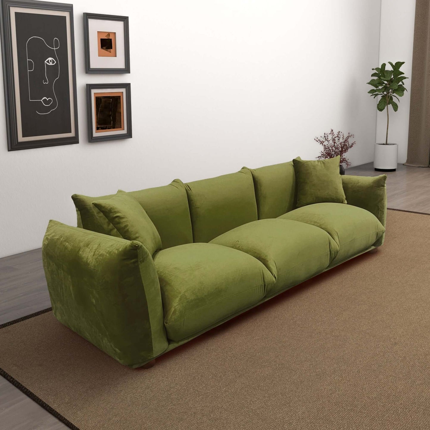 Calla Velvet Sofa