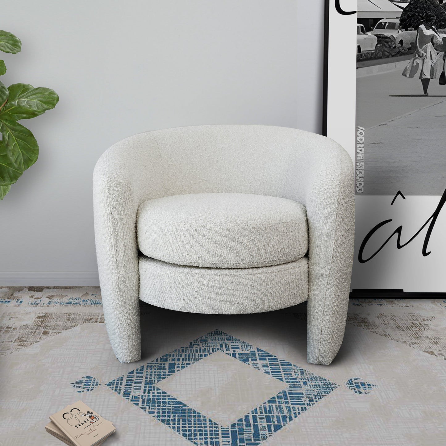 Tiverton Boucle Lounge Chair