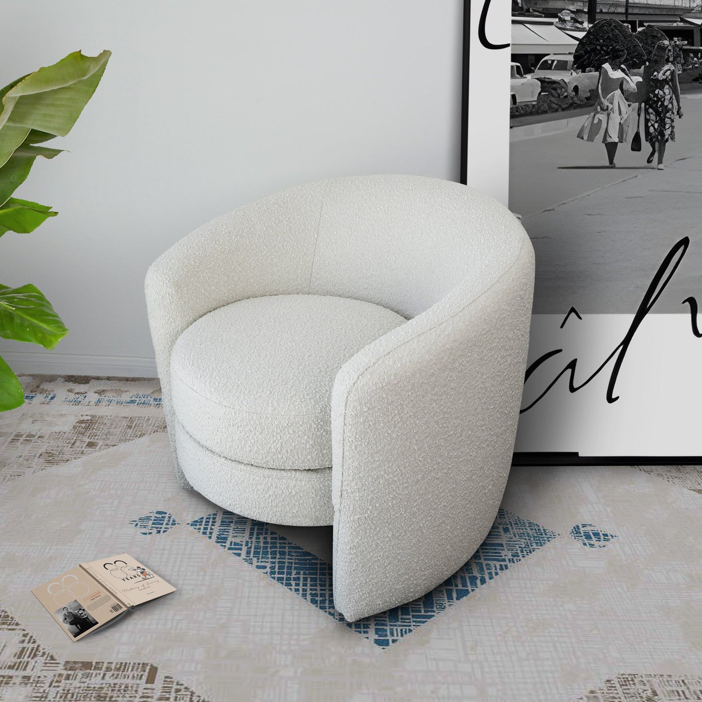 Tiverton Boucle Lounge Chair