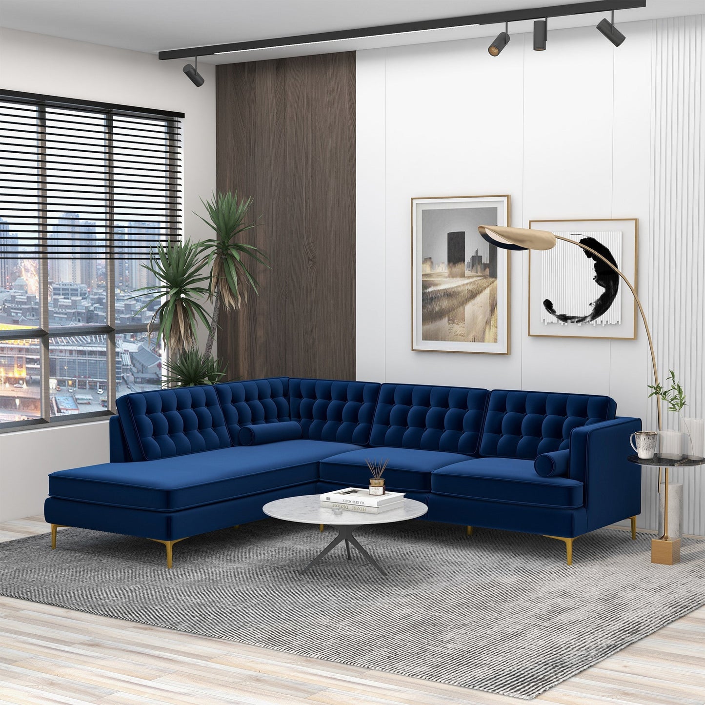 Caius Left-Facing Sectional Sofa