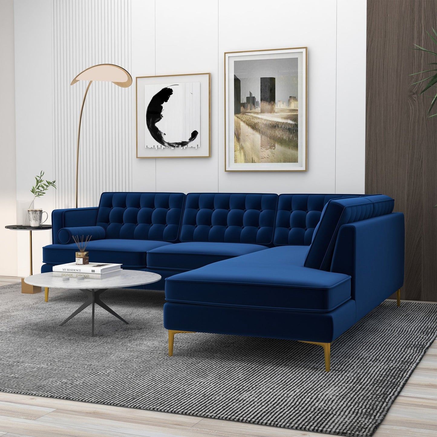 Caius Right-Facing Sectional Sofa