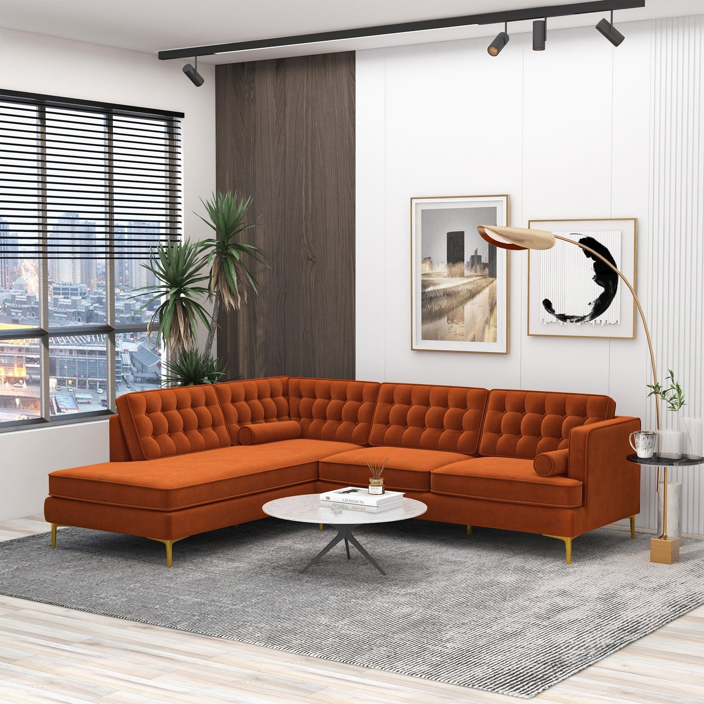 Caius Left-Facing Sectional Sofa