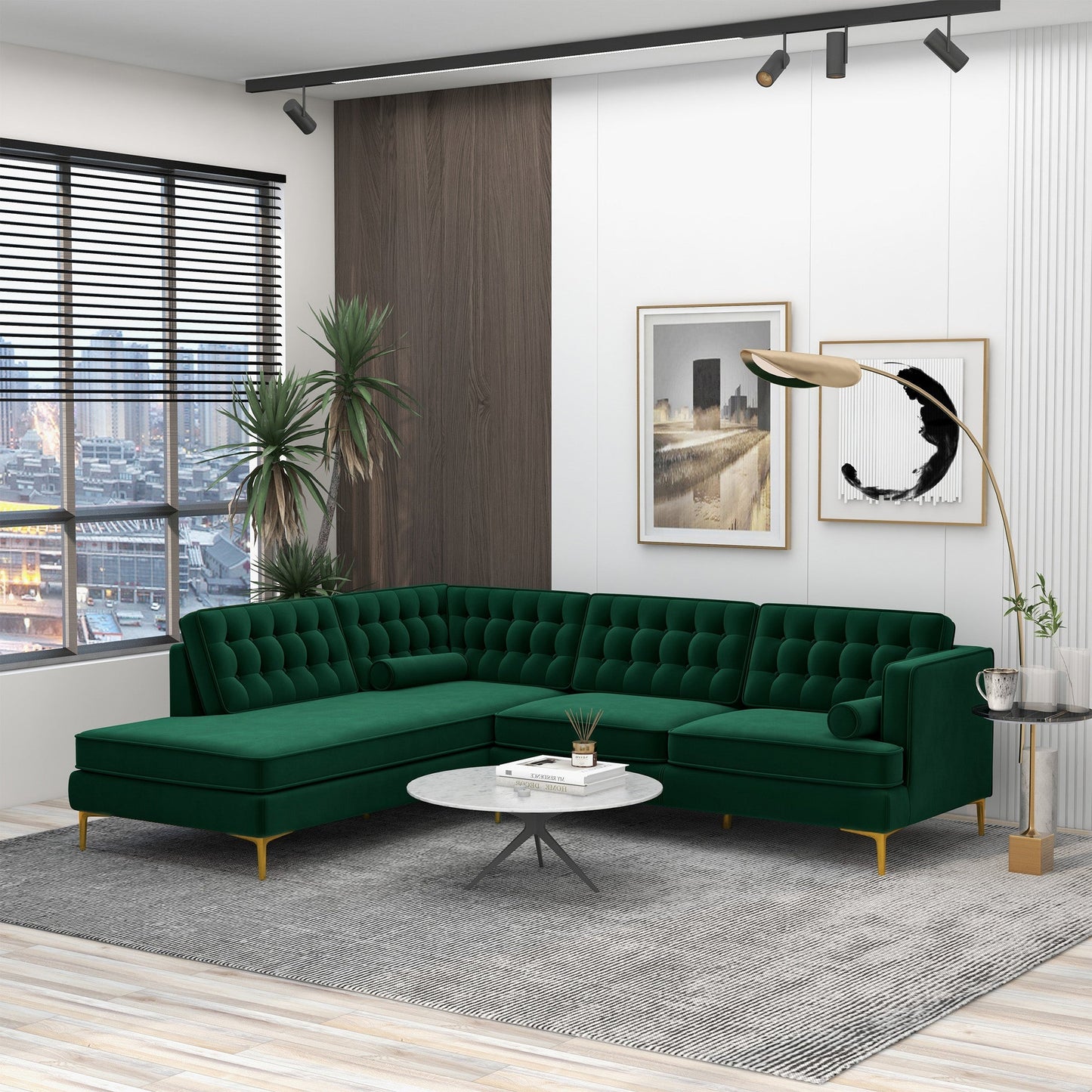 Caius Left-Facing Sectional Sofa