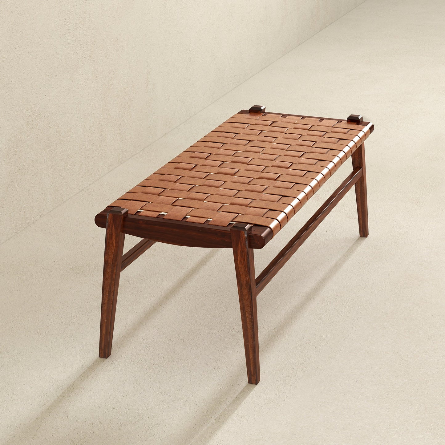 Zanaris Leather Bench