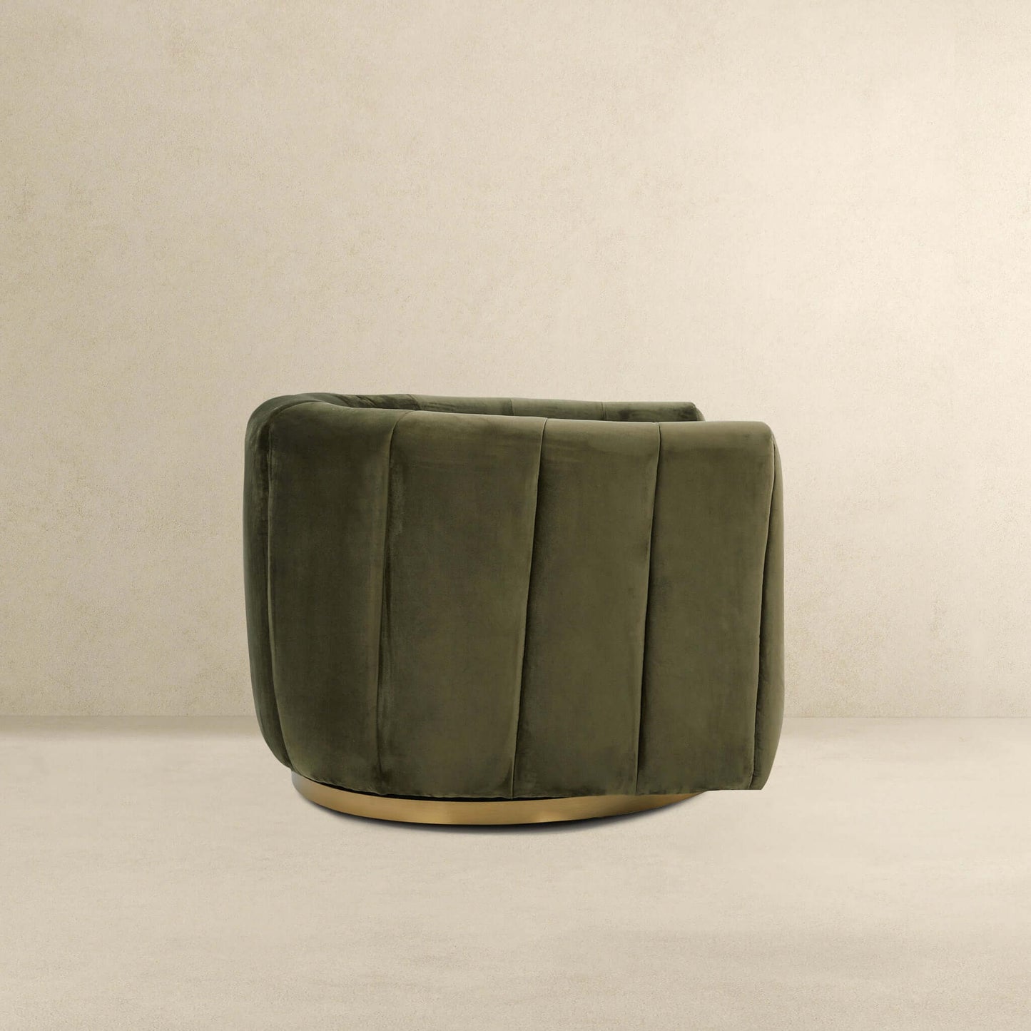 Everton Velvet Swivel Chair