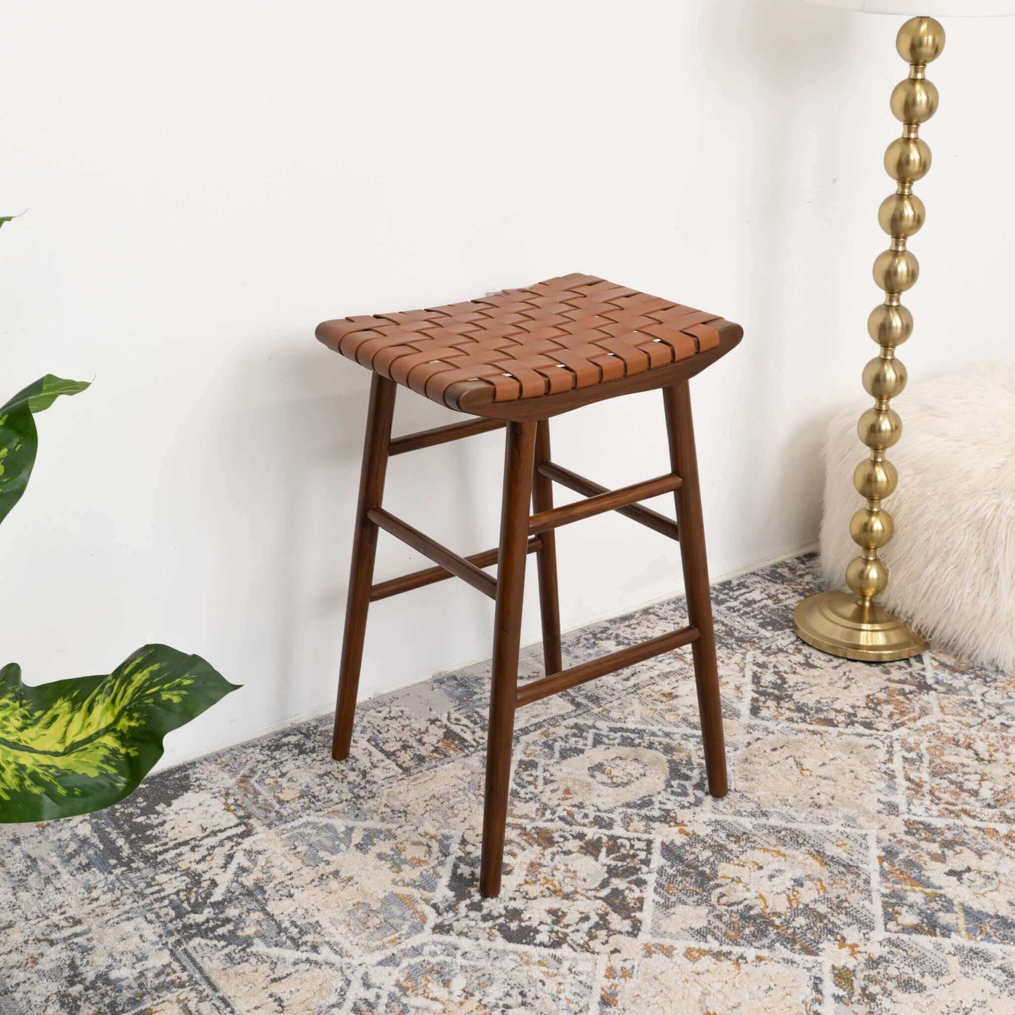 Grantham 30" Leather Stool