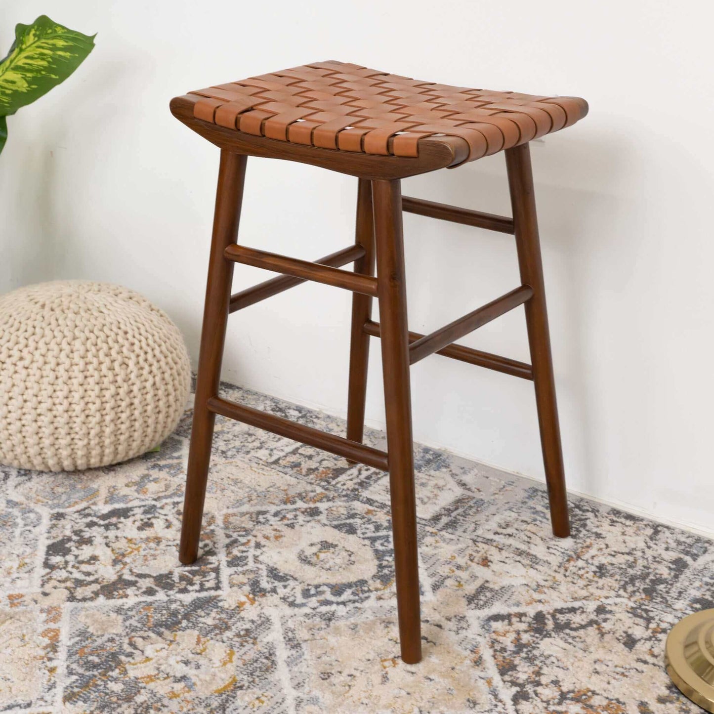 Grantham 30" Leather Stool