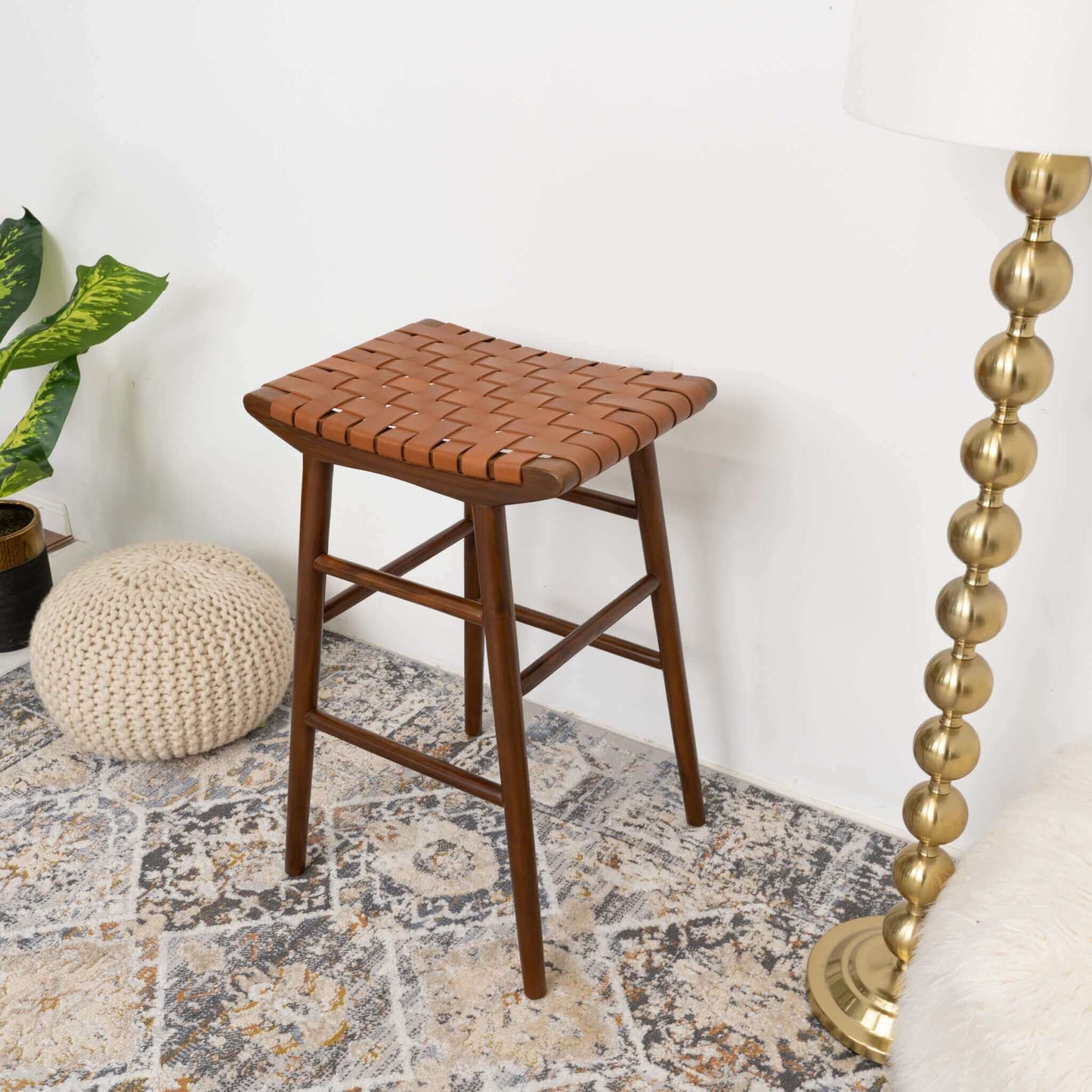 Grantham 30" Leather Stool