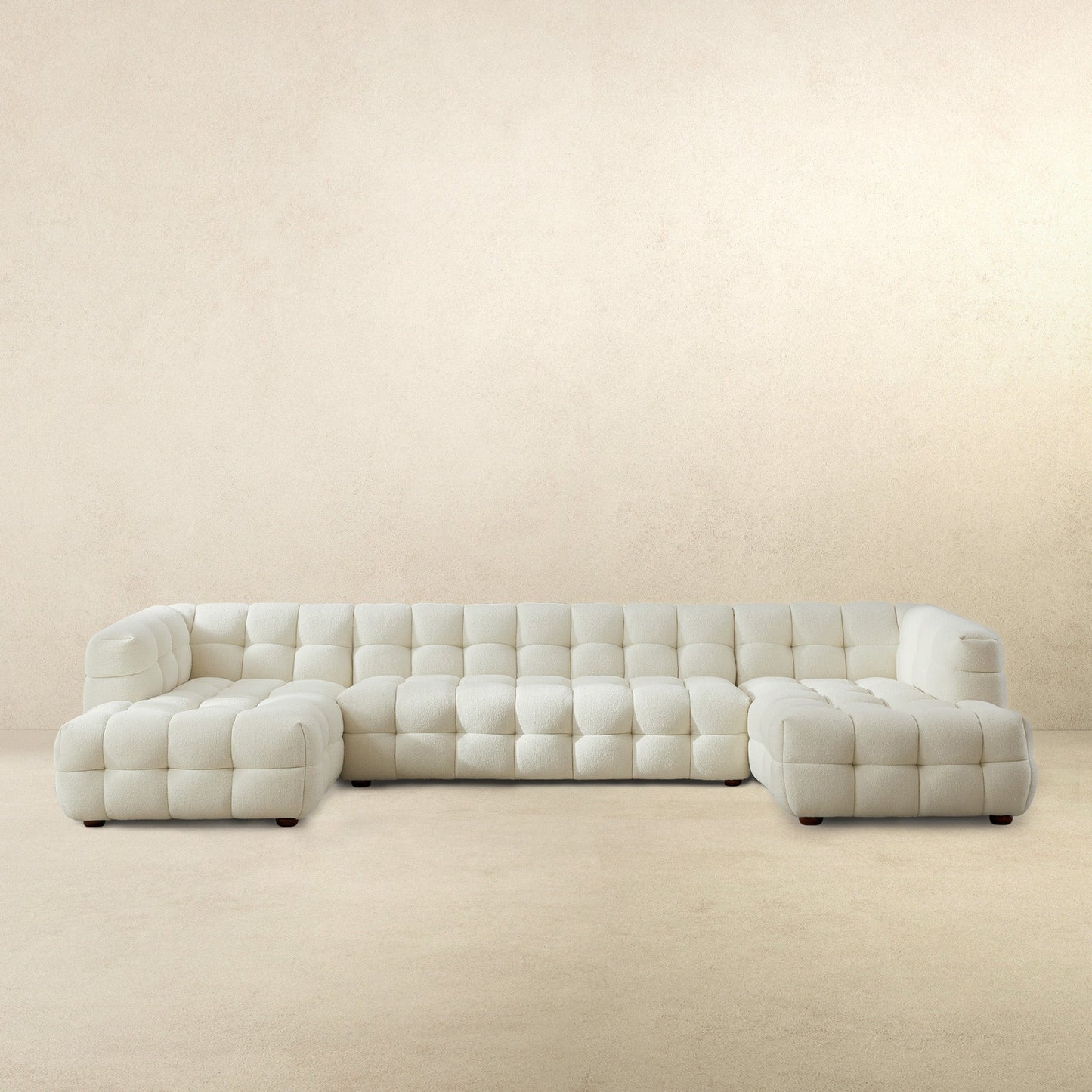 Claremont U-Shape Boucle Sofa