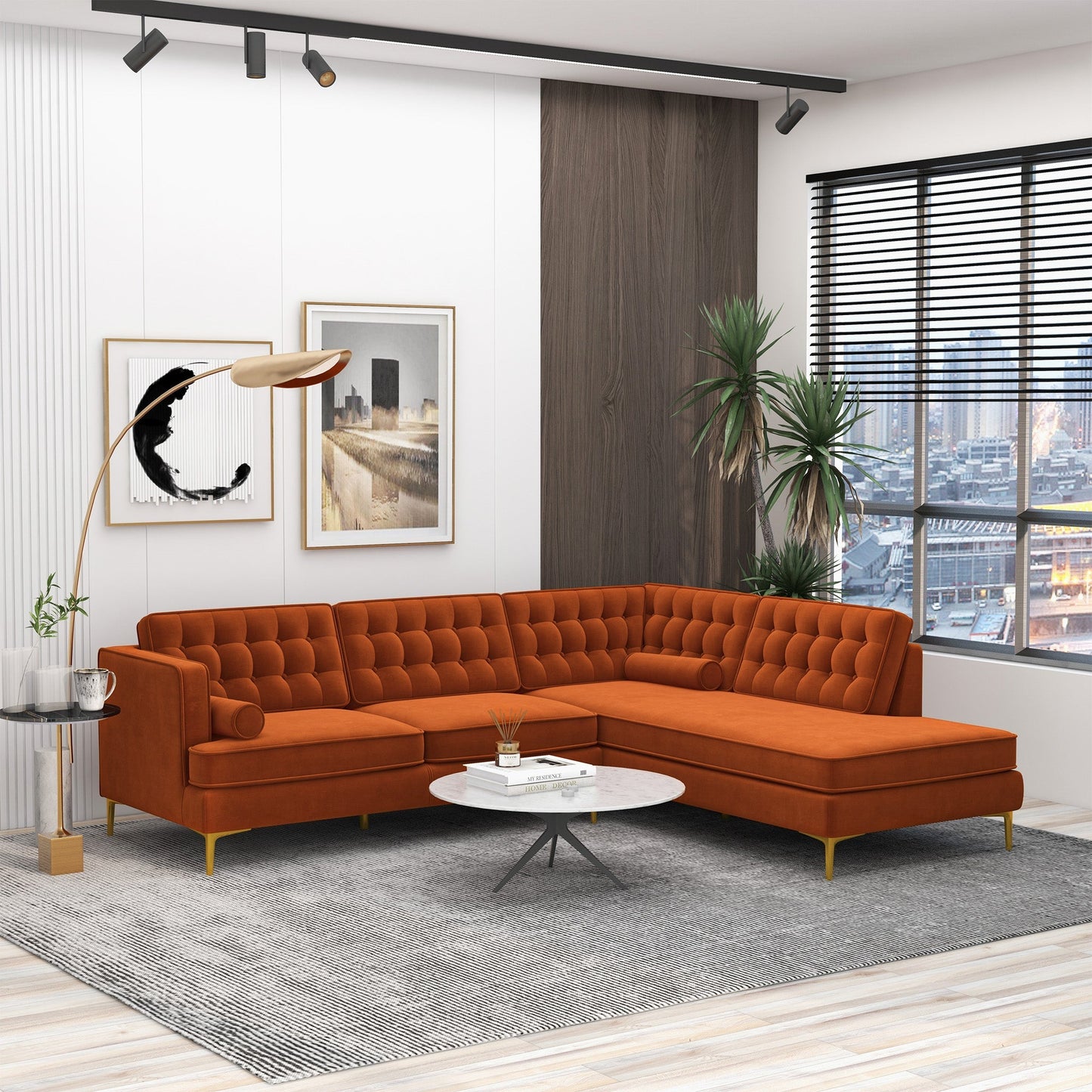 Caius Left-Facing Sectional Sofa
