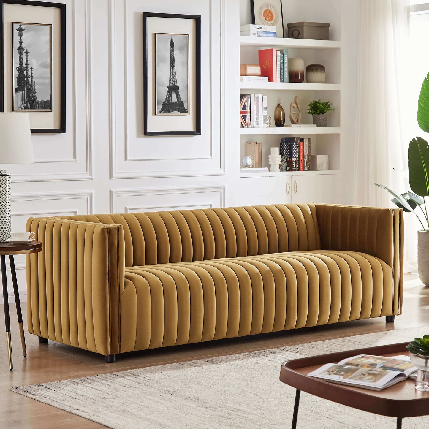 Magnus Velvet Sofa