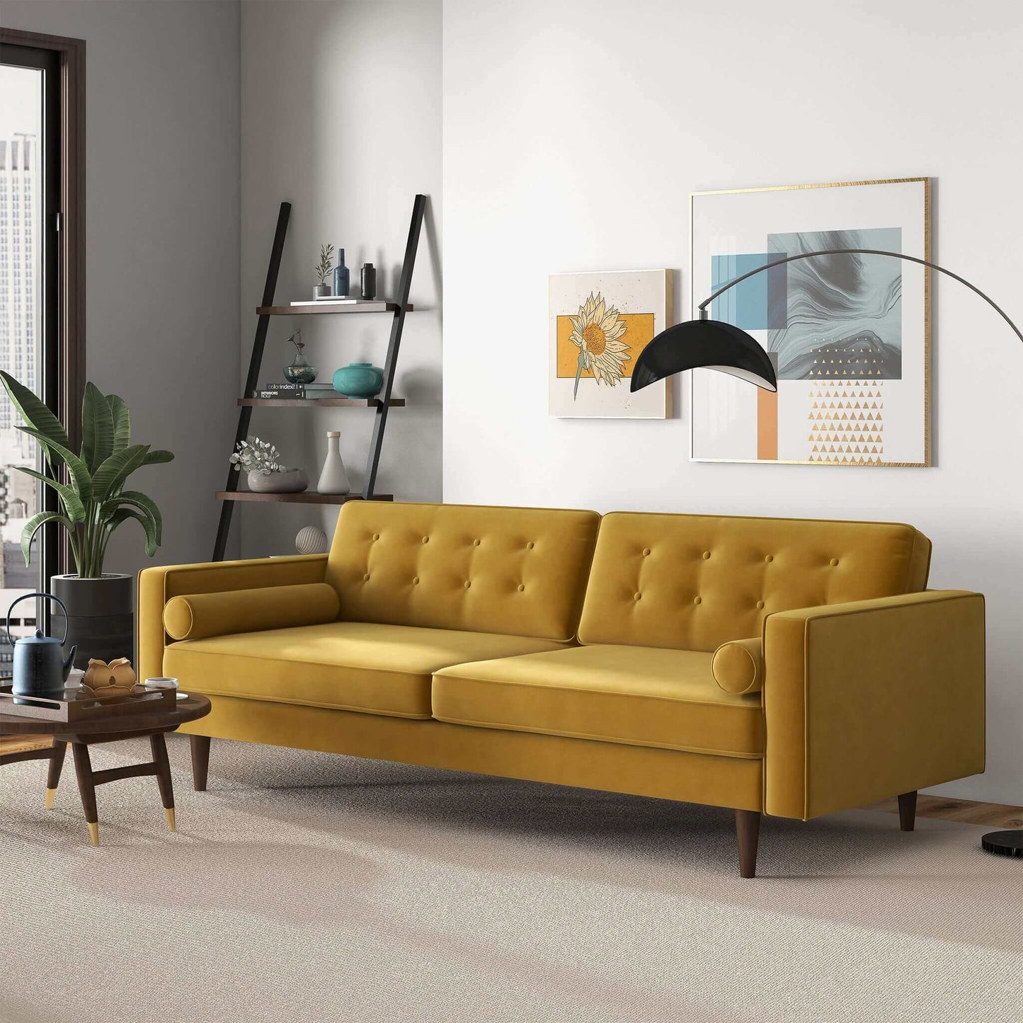 Bellamy Velvet Sofa