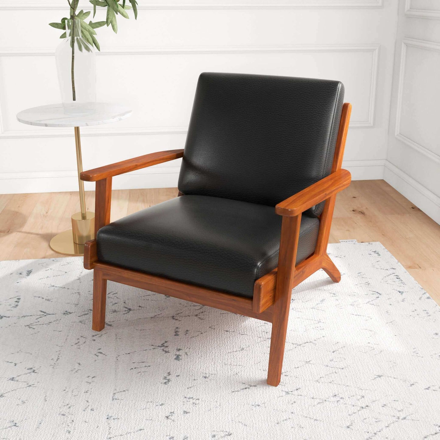 Calista Leather Lounge Chair