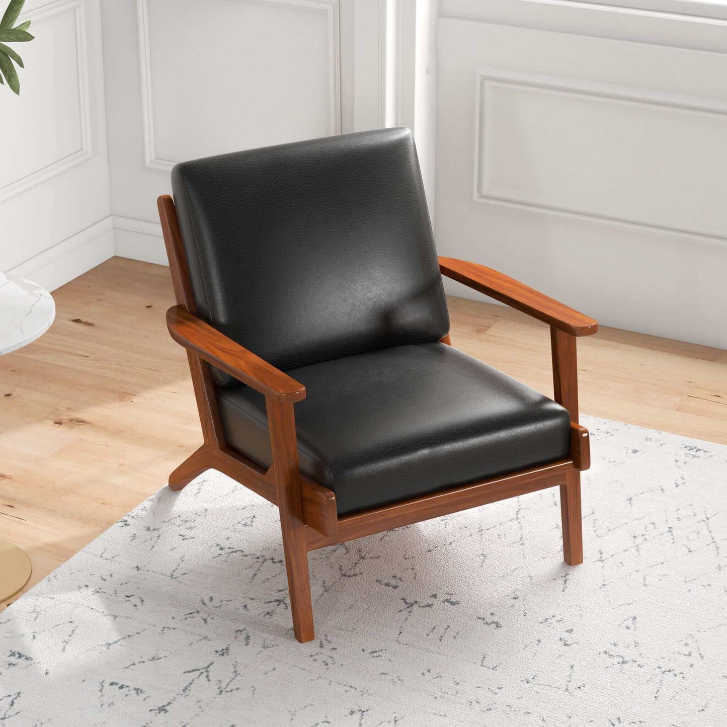 Calista Leather Lounge Chair