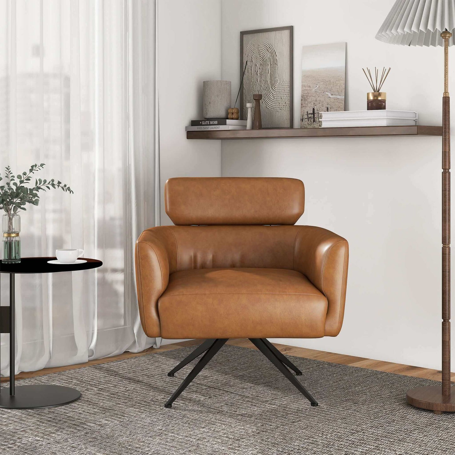 Alazne Leather Lounge Chair