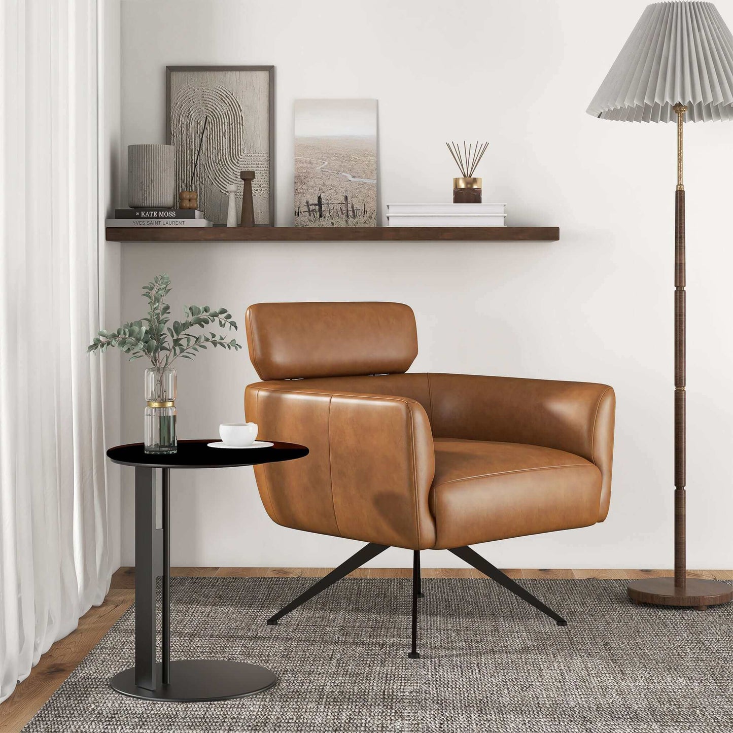 Alazne Leather Lounge Chair
