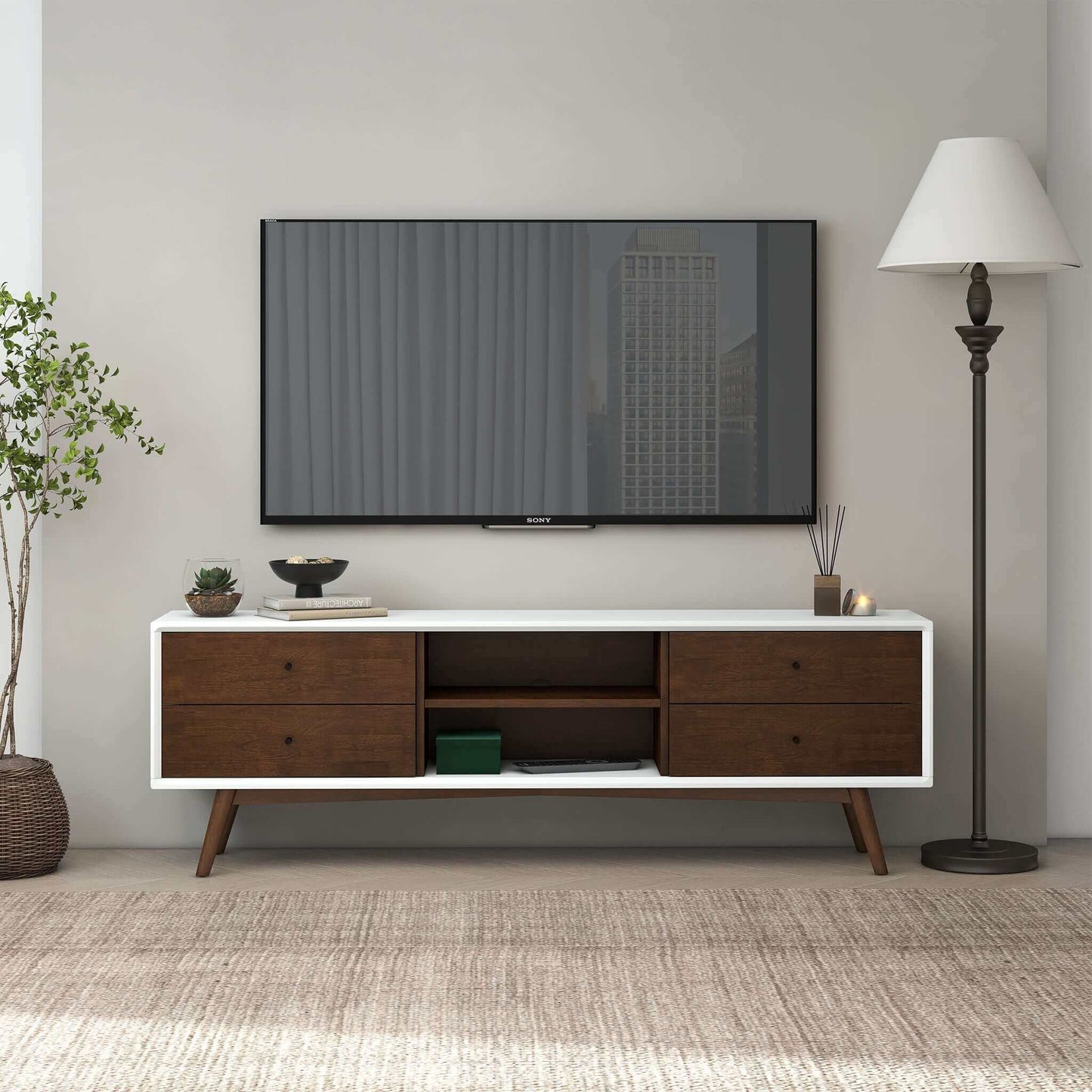 Dalton Media Console Stamps Home Furniture