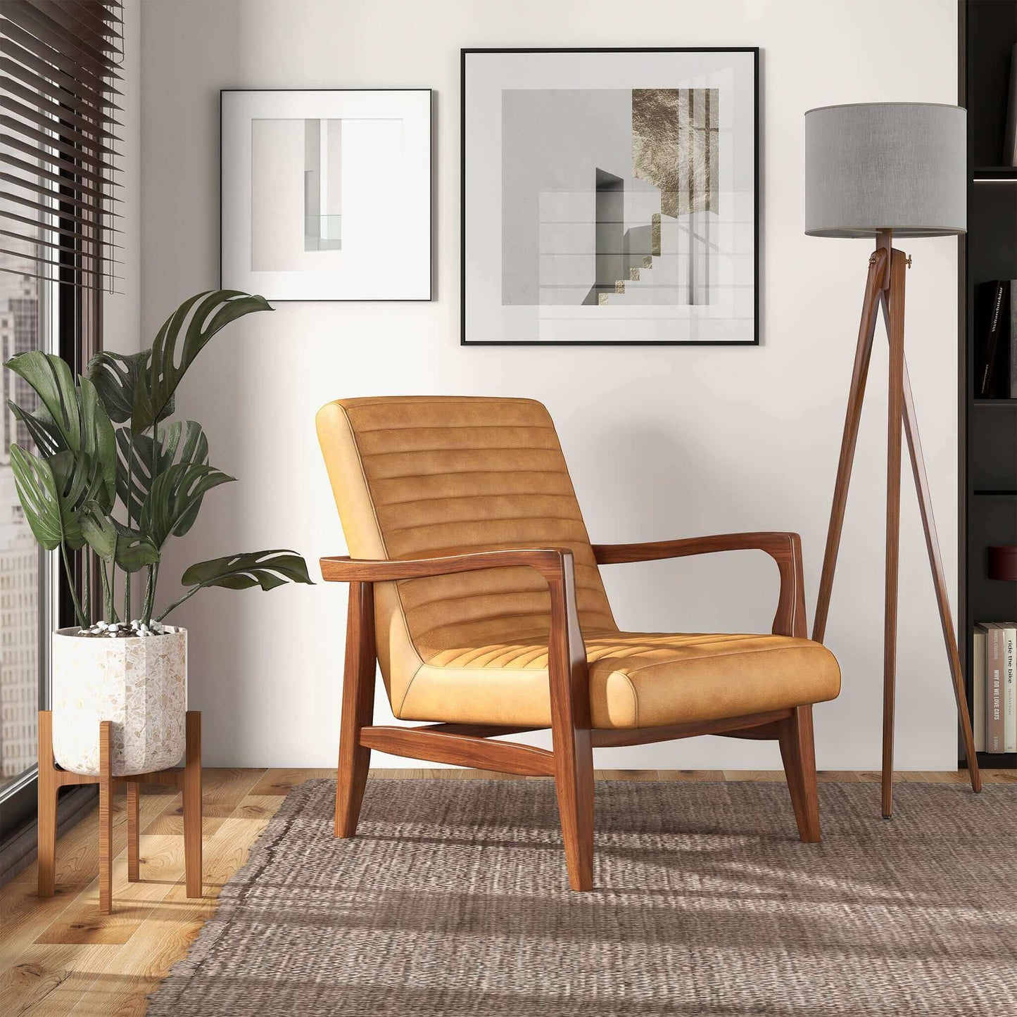 Hartwick Leather Accent Chair