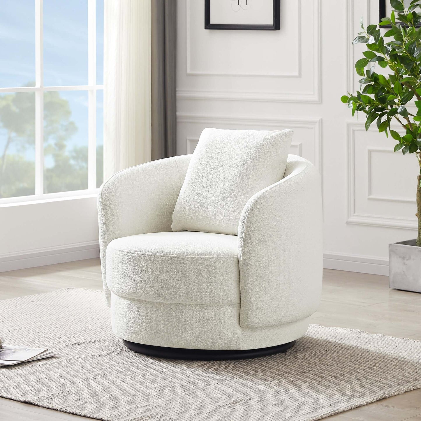 Veridian Boucle Lounge Chair