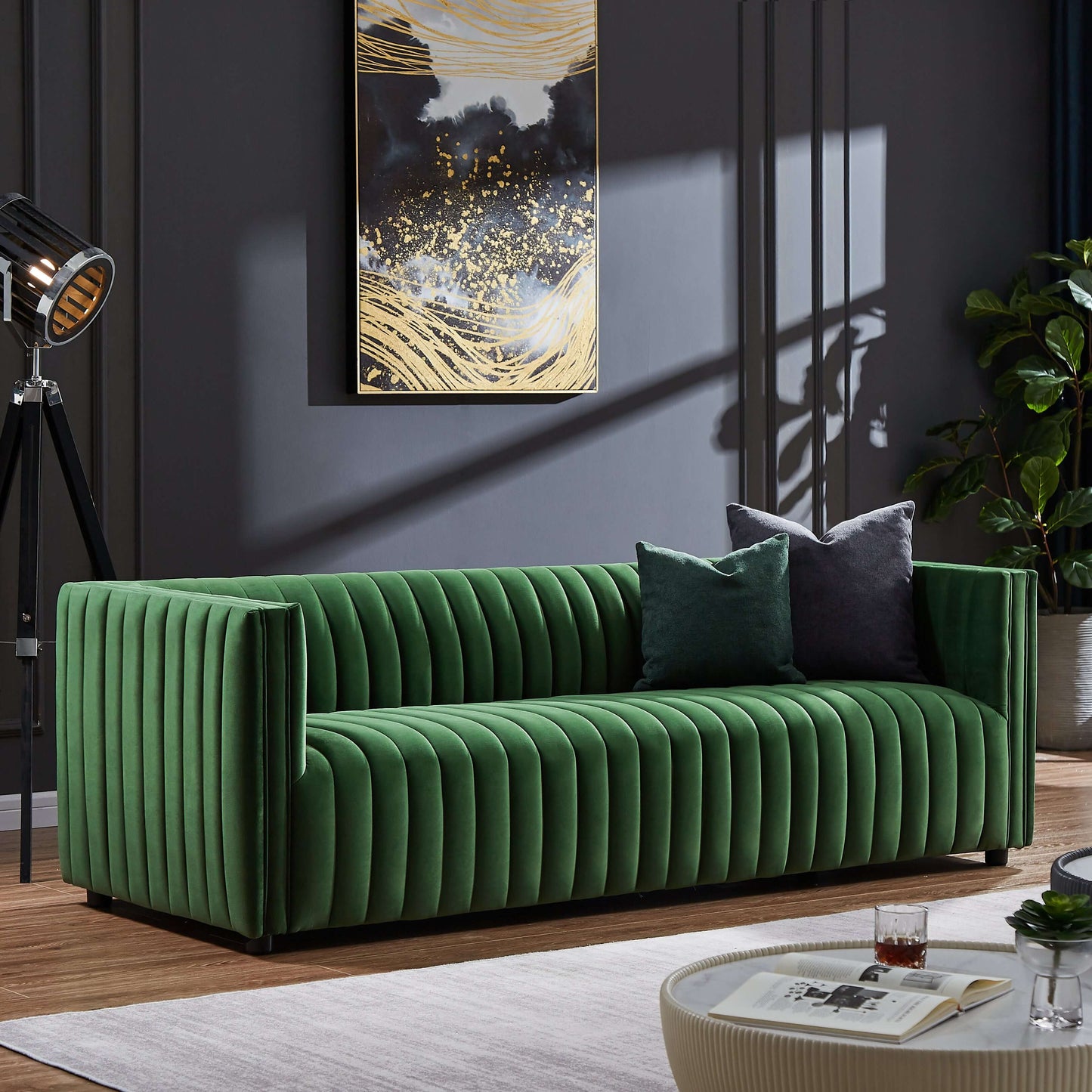 Magnus Velvet Sofa