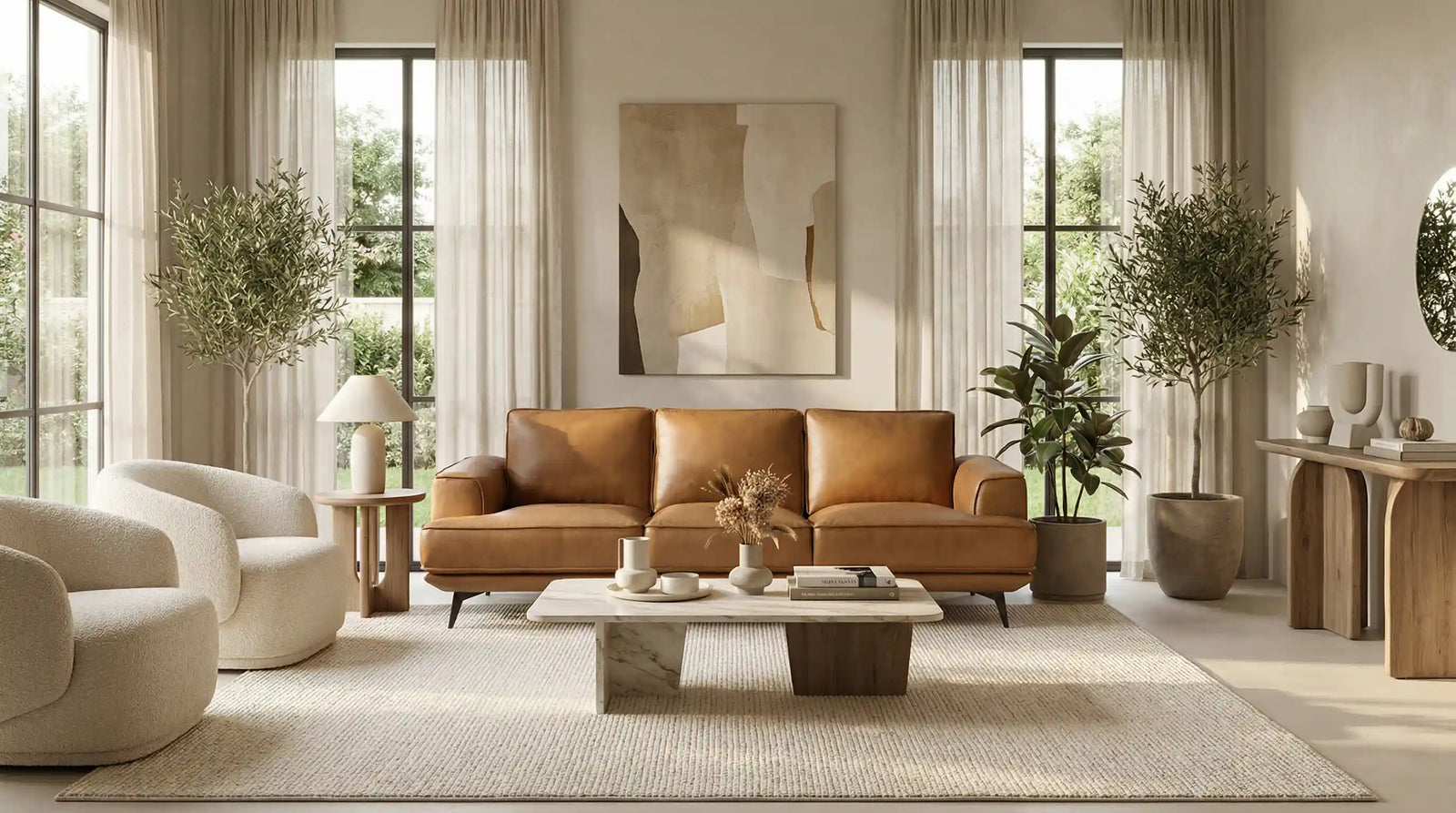 Best Leather Sofa Colors for Every Interior Design Style