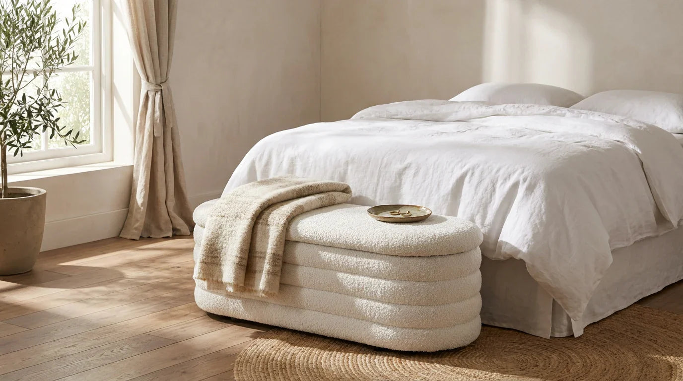 Bouclé Ottoman Buying Guide: Style, Comfort, and Care