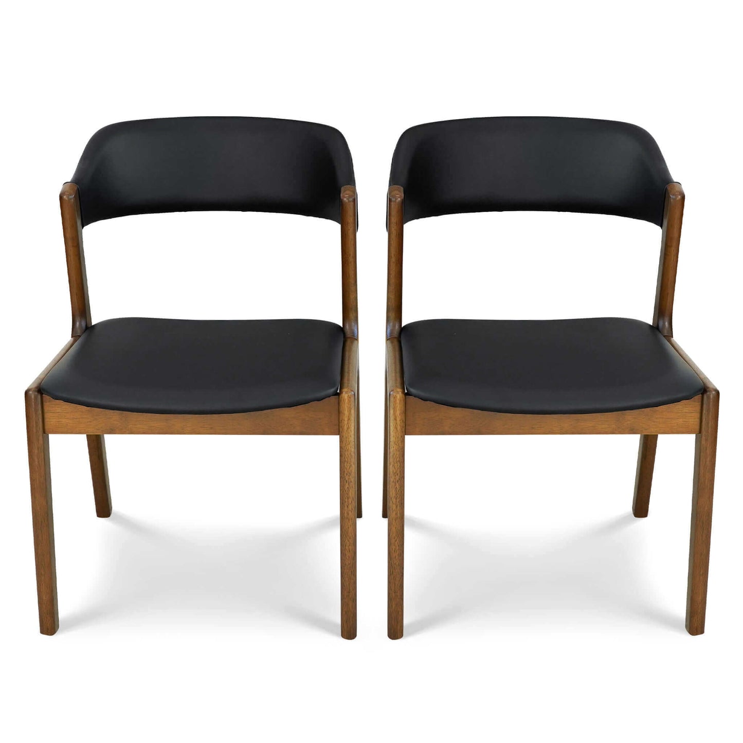 Enzo Leather Dining Chairs - Set of 2