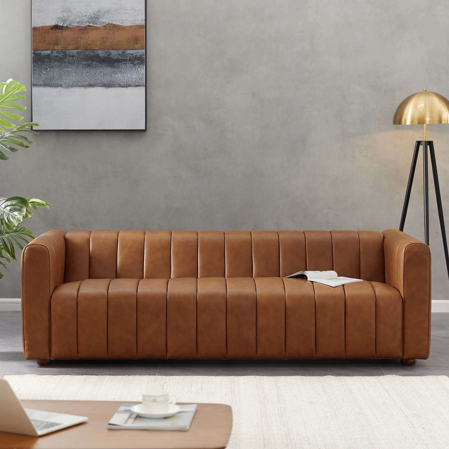 Elrosa Leather Sofa