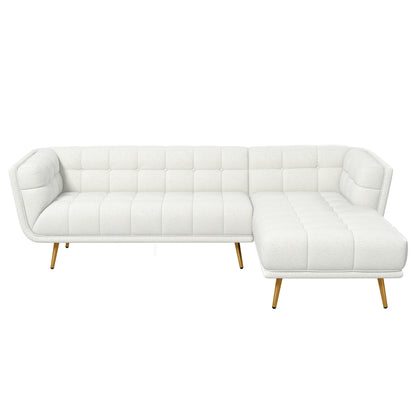 Addison Right-Facing Boucle Sectional Sofa