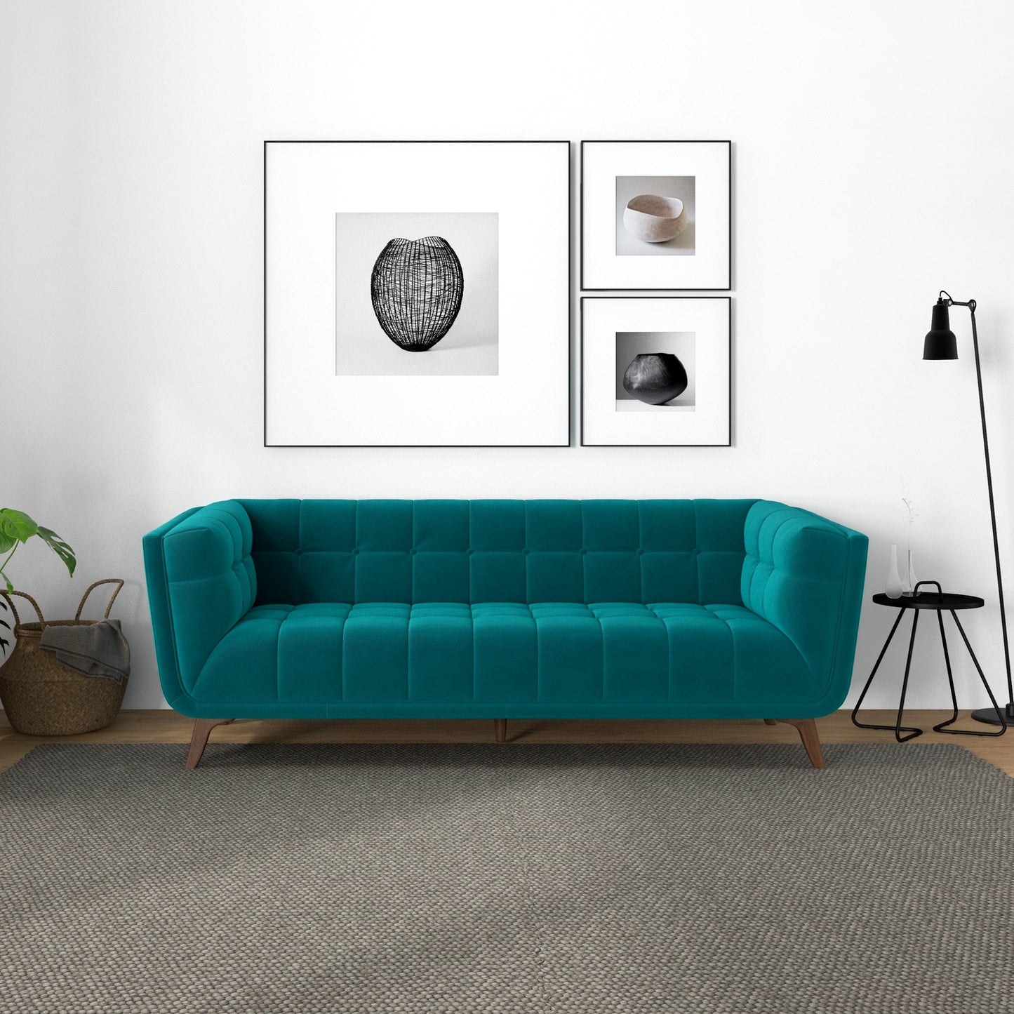 Addison Small Velvet Sofa