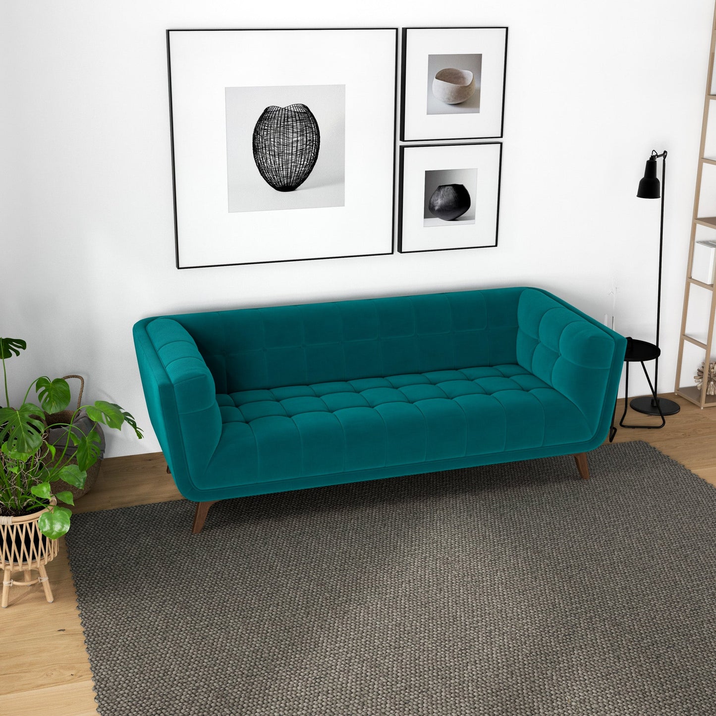 Addison Small Velvet Sofa