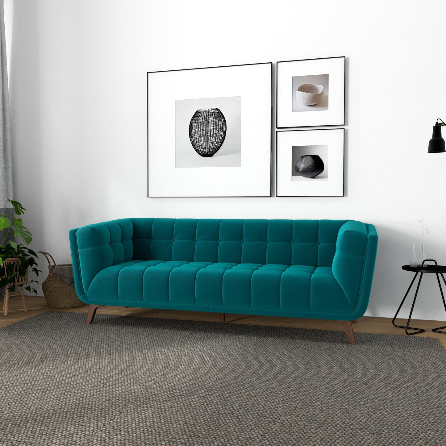 Addison Small Velvet Sofa