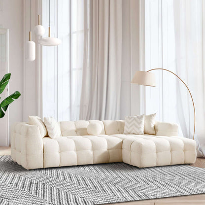 Alana Boucle Right Sectional Sofa