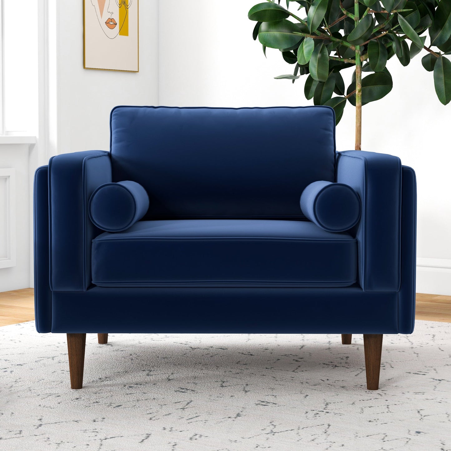 Rowan Velvet Lounge Chair