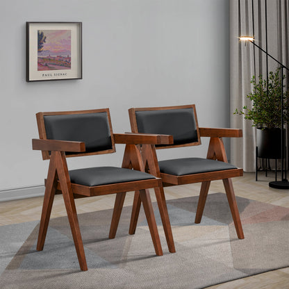 Cornell Leather Dining Chairs - Set Of 2