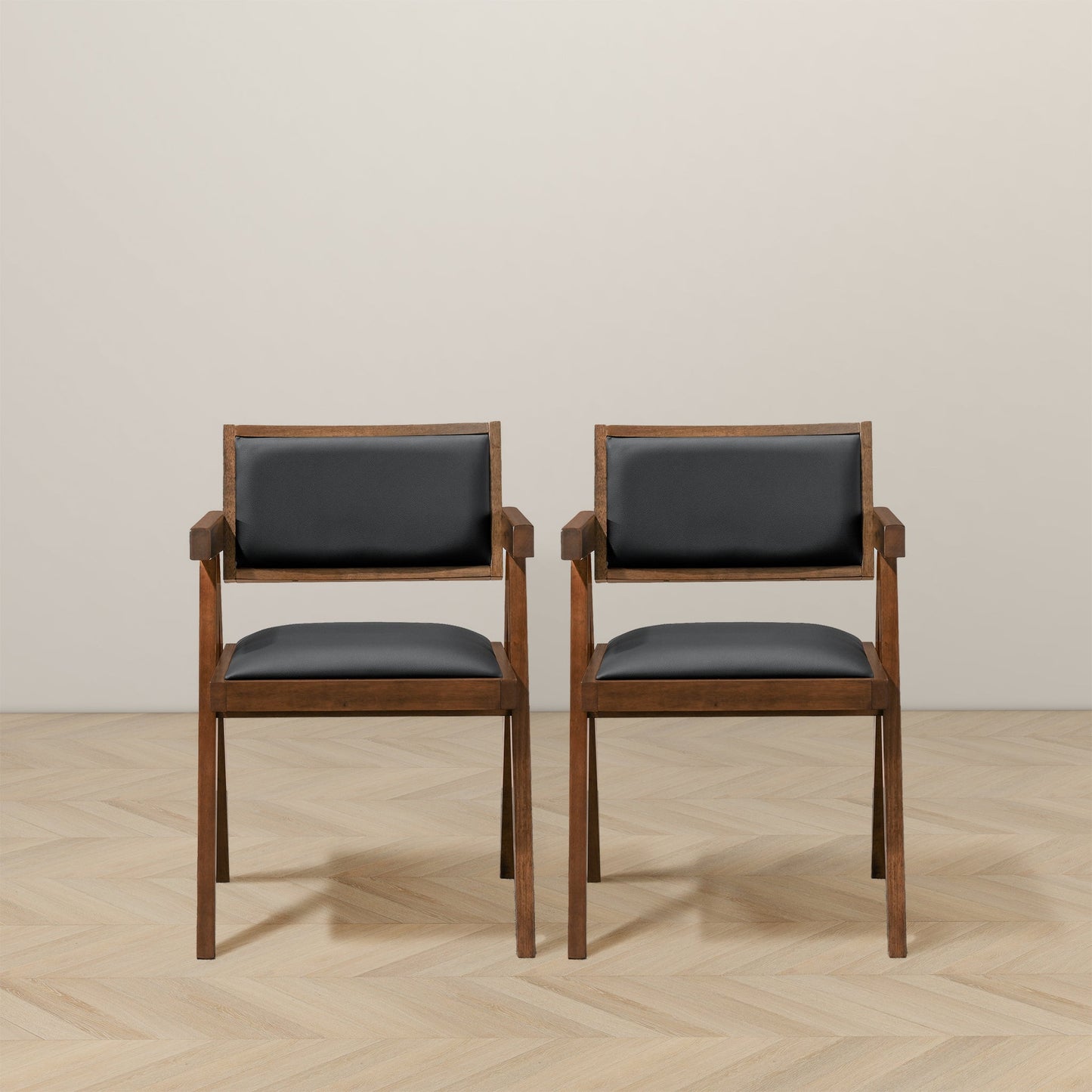 Cornell Leather Dining Chairs - Set Of 2