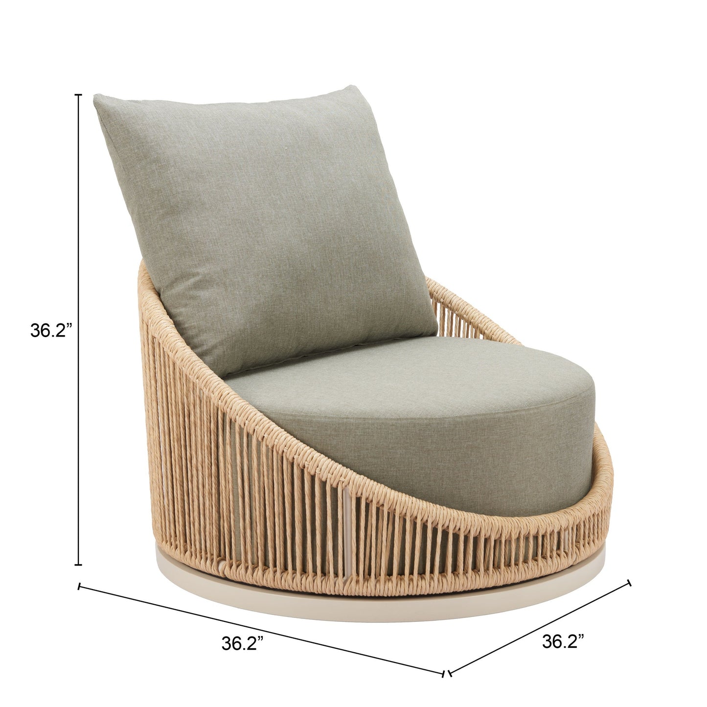 Bayshore Outdoor Swivel Chair stamps-home-furniture