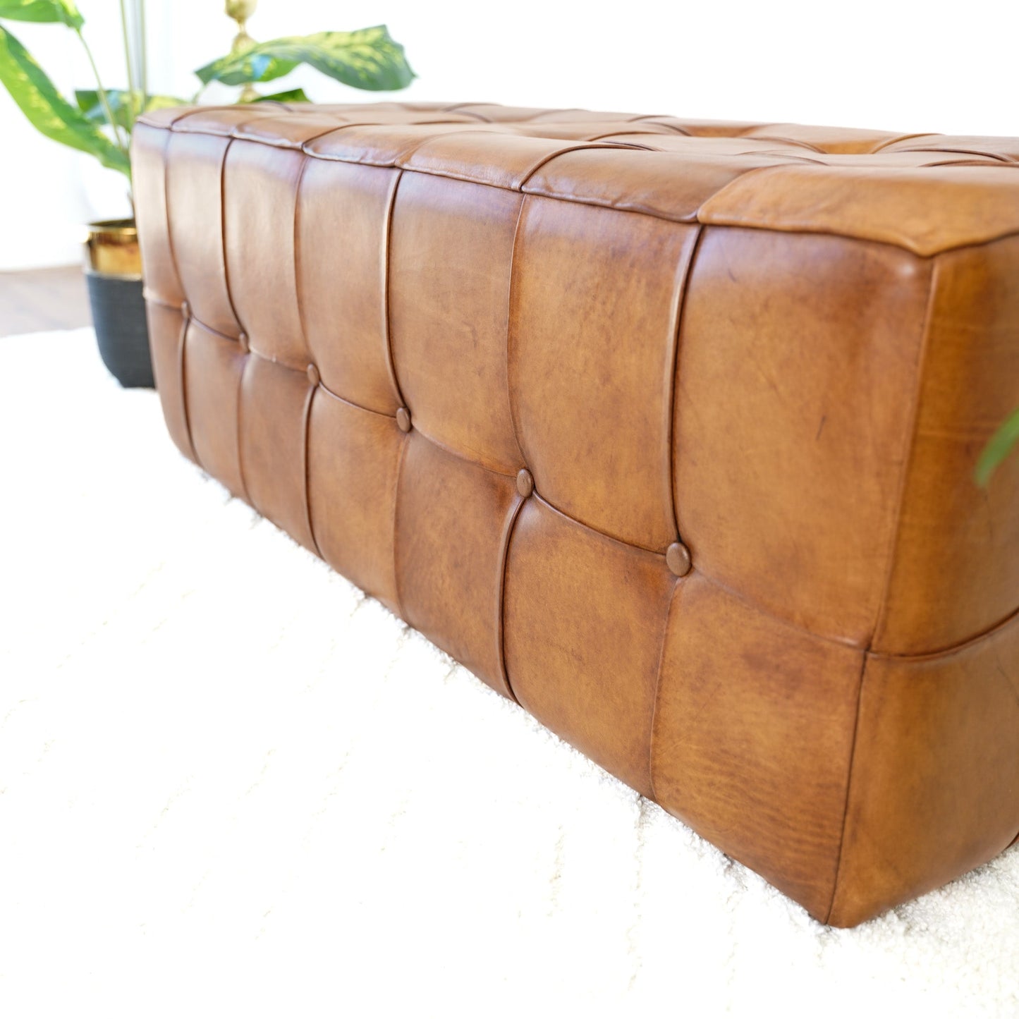 Cressy Leather Bench