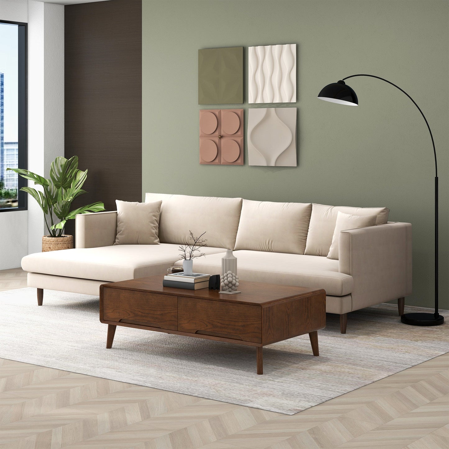 Lucian Left-Facing Sectional Sofa