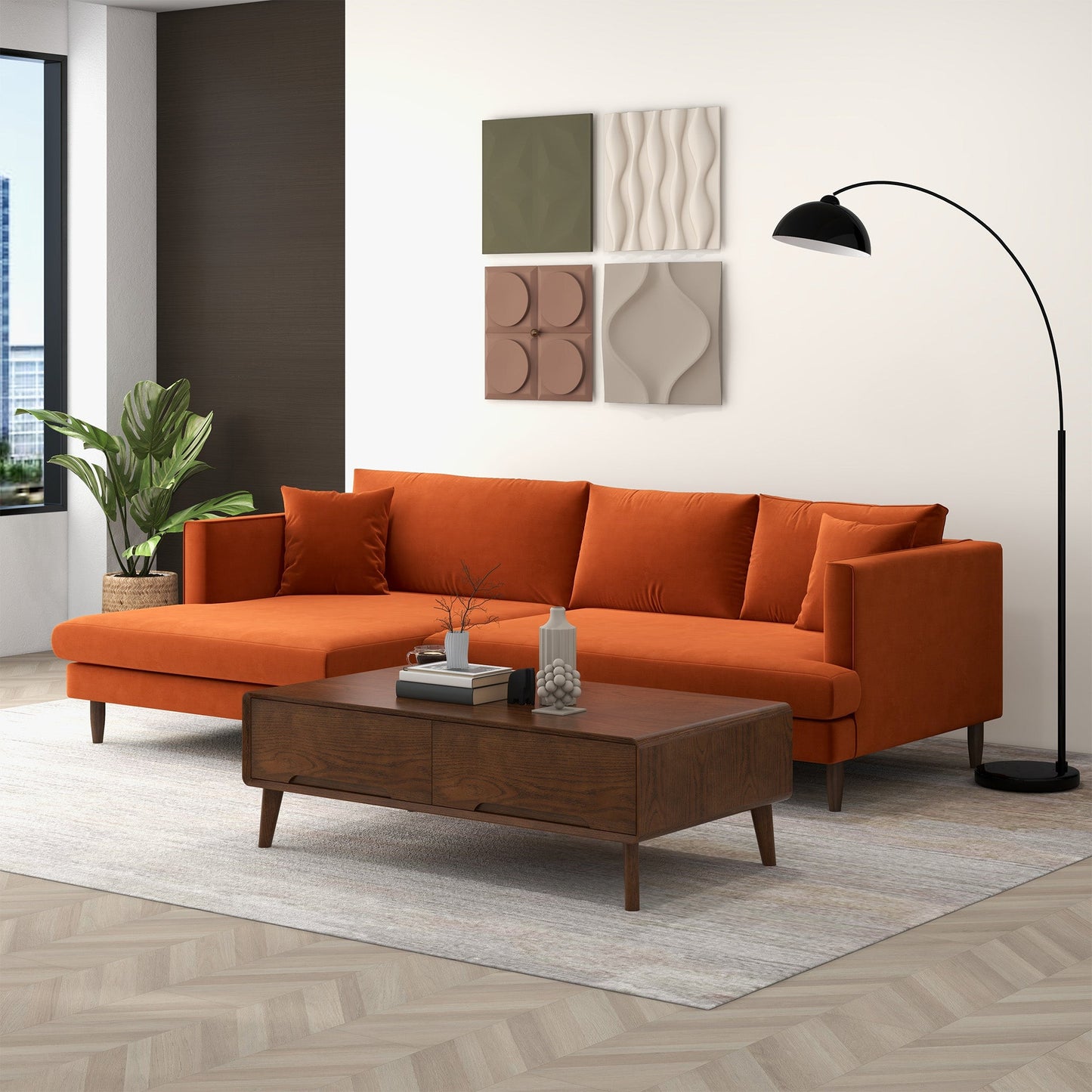 Lucian Left-Facing Sectional Sofa