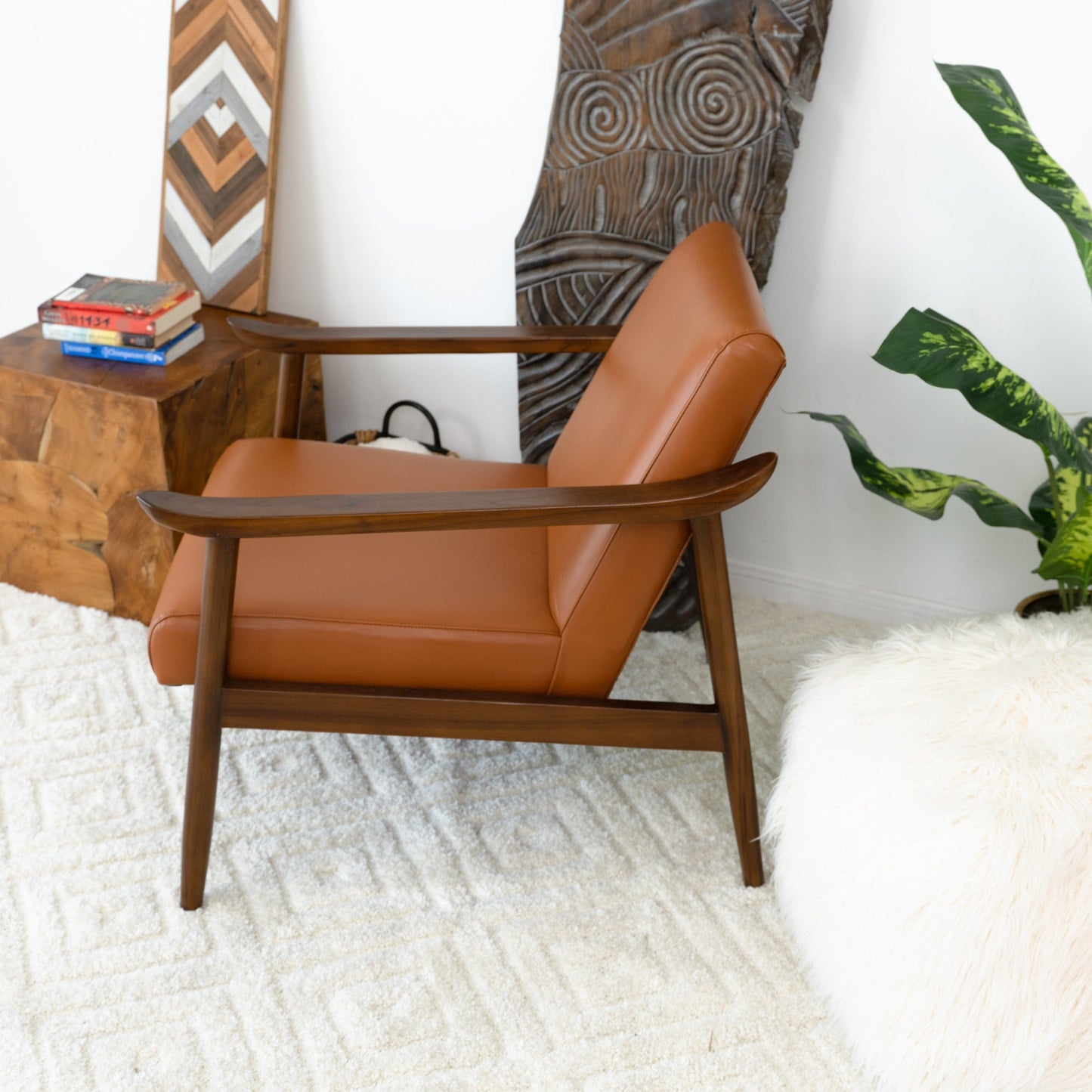 Marigold Leather Lounge Chair