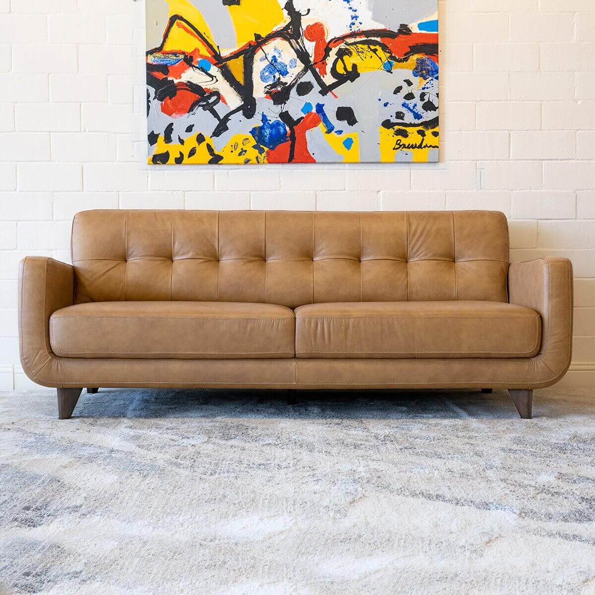 Allison Leather Sofa