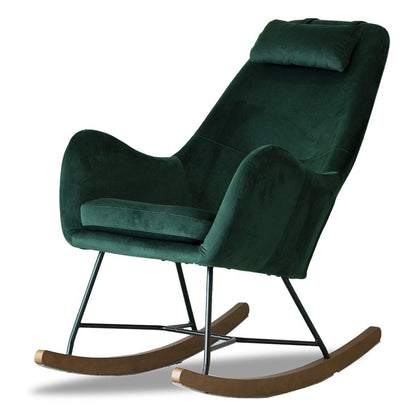 Chloe Velvet Rocking Chair