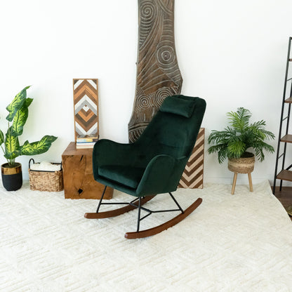 Chloe Velvet Rocking Chair