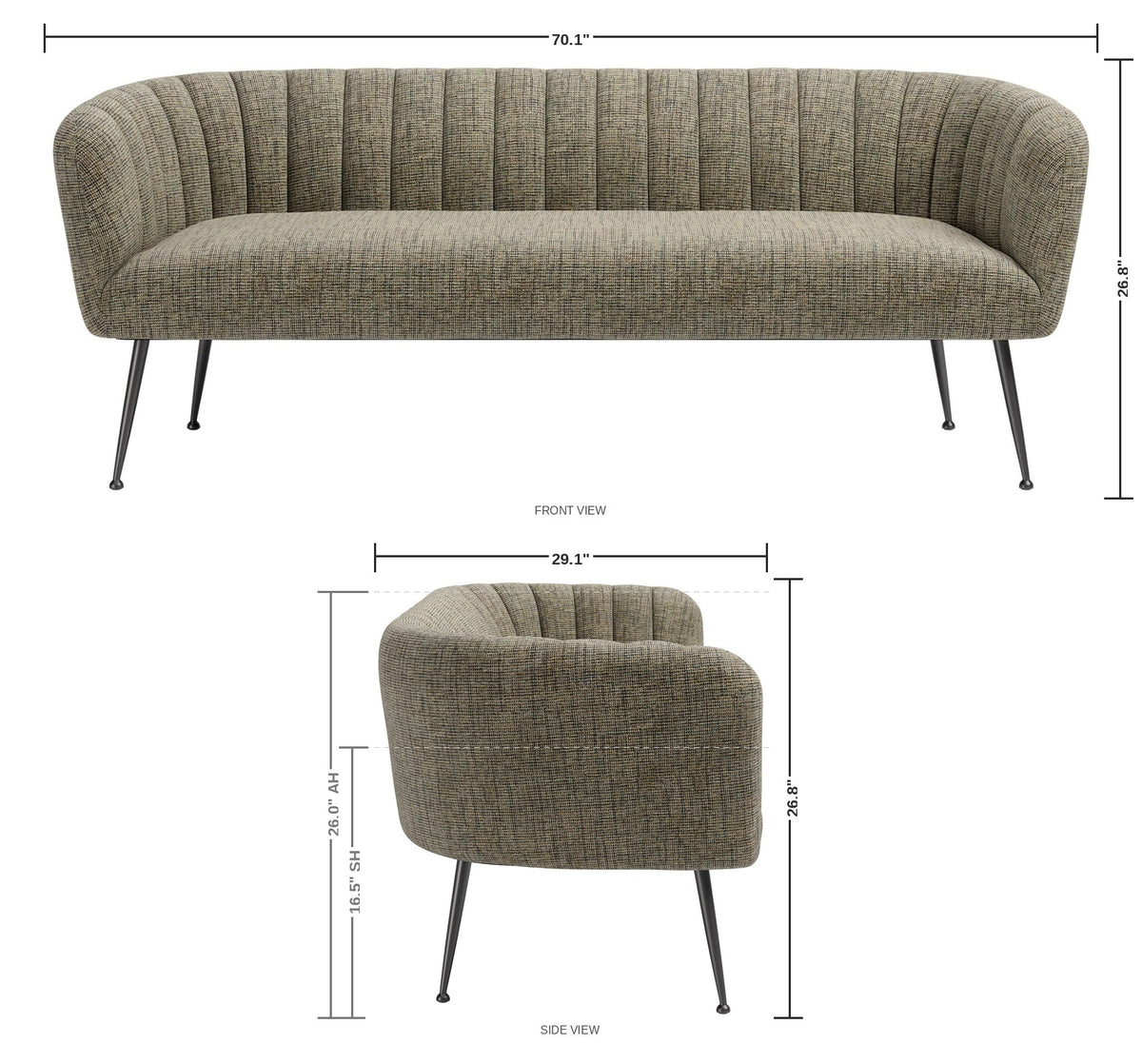 Chiltern Sofa — dimensions