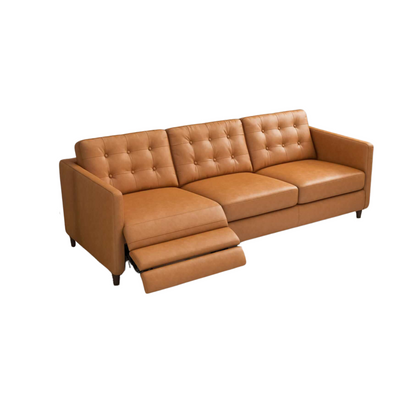 Christopher Left-Facing Leather Electric Inclining Sofa