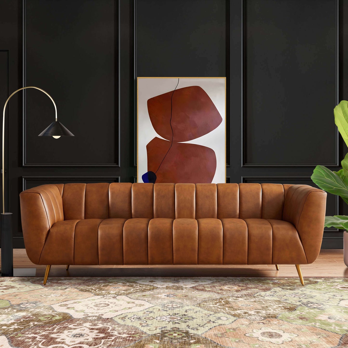 Nivara Leather Sofa