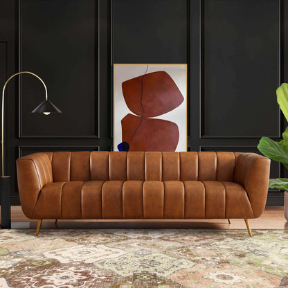 Ava Leather Sofa